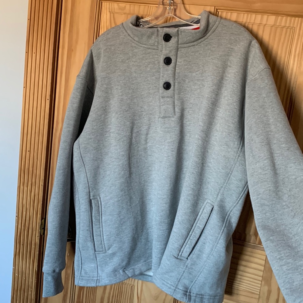 Mens sweatshirt with buttons